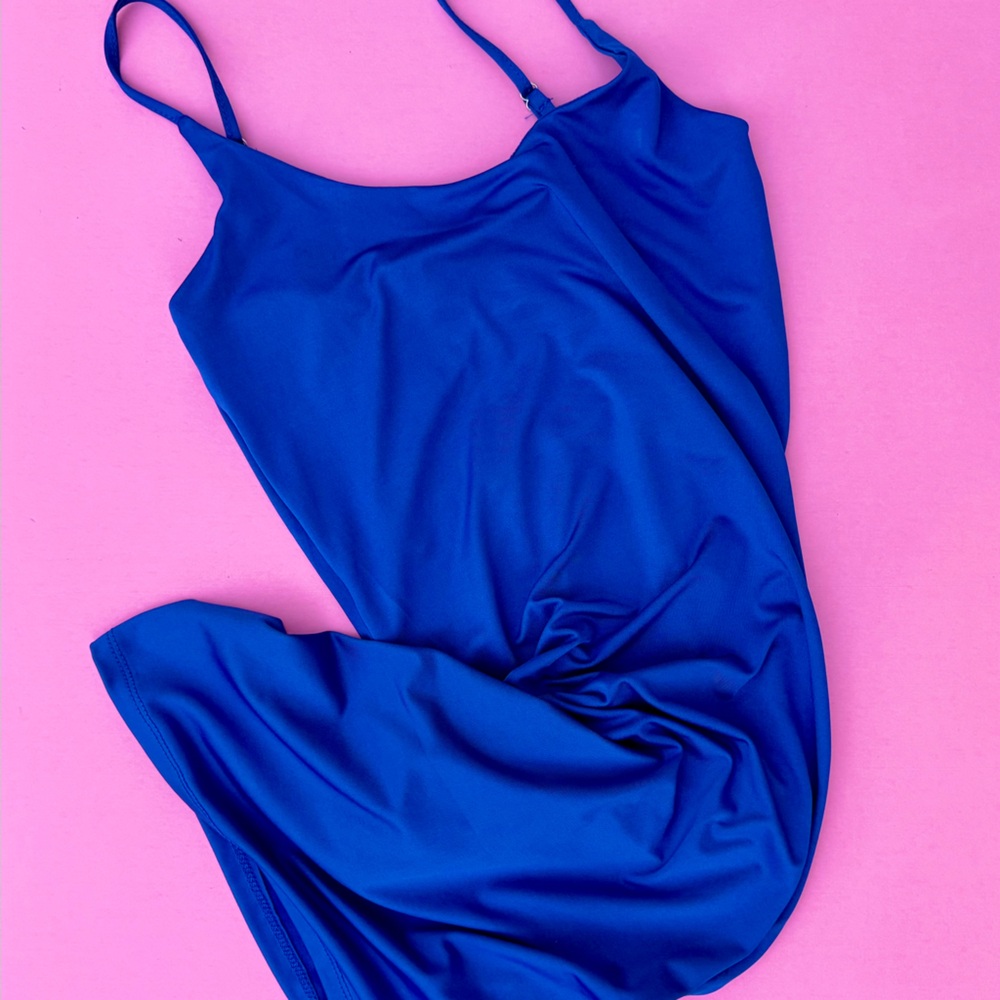 Blue Spaghetti Strap Dress